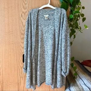 Nordstrom Silver Gray Knit Cardigan, Professional!